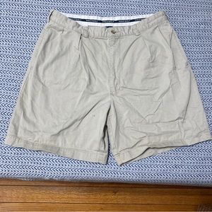 Polo Golf Ralph Lauren Khaki Chino Shorts Mens 36 Beige Pleated